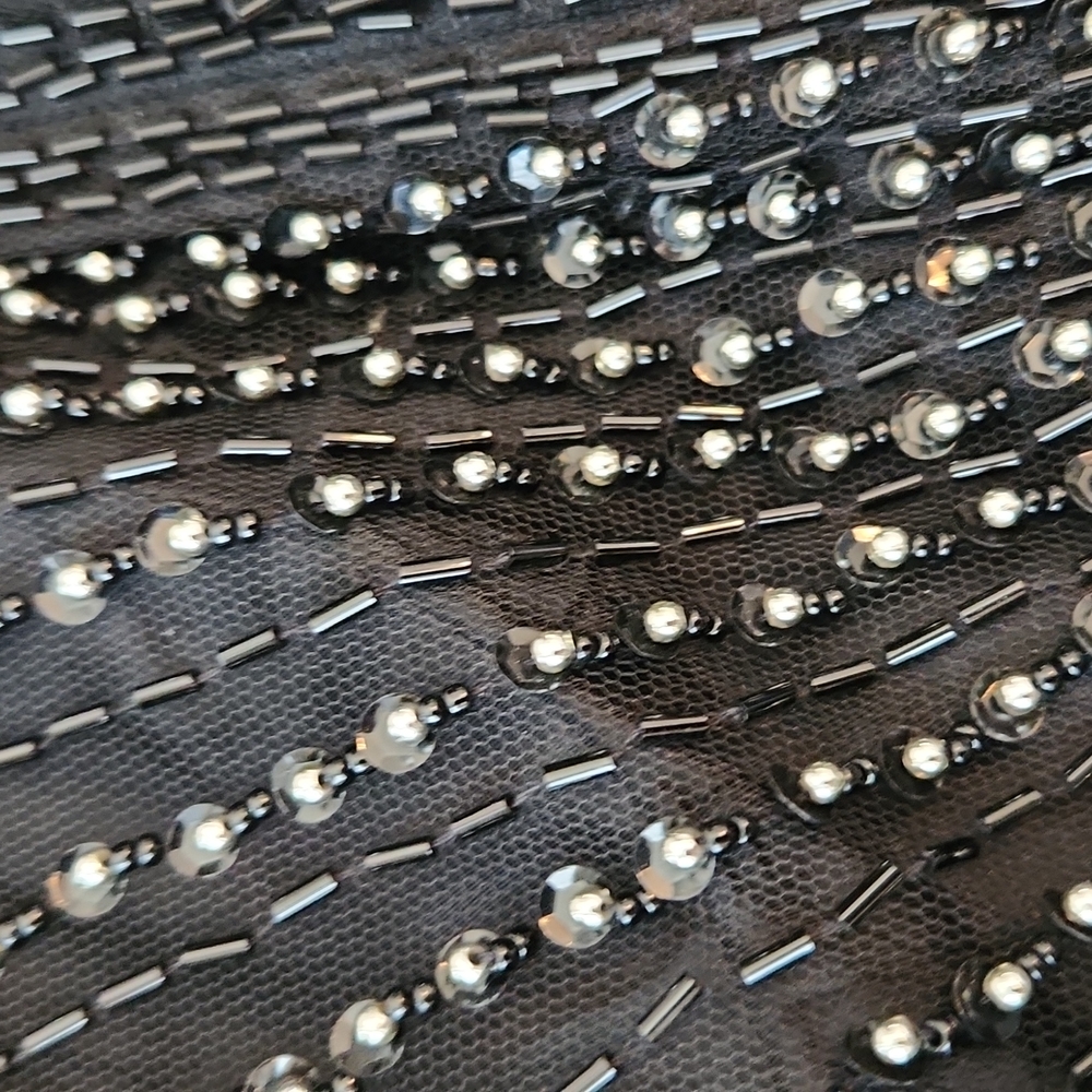 💥Alyce Designs vintage black dress with beads 3 - Picture 12 of 16